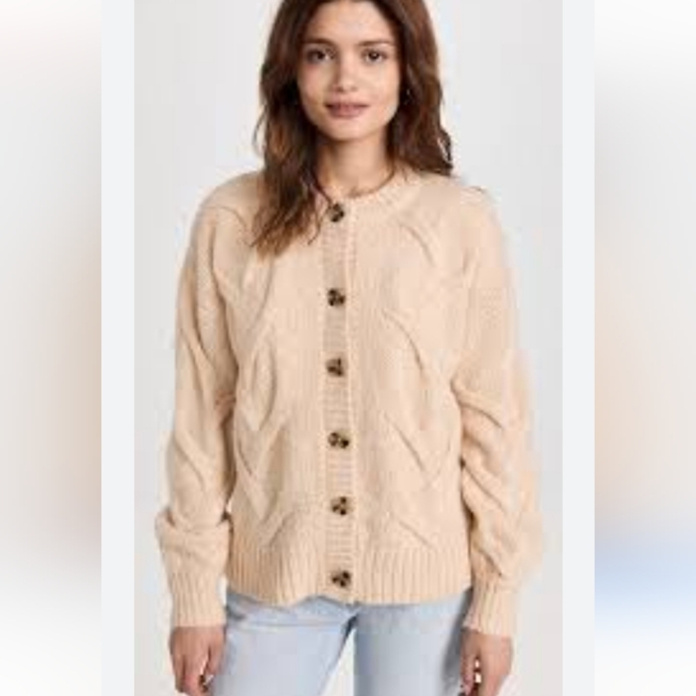 Madewell aviva cable cardigan sweater size large